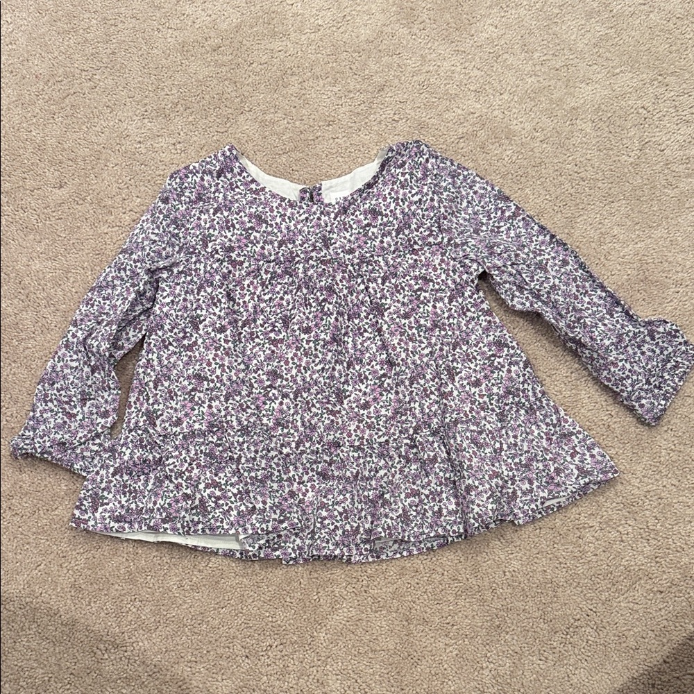 Floral Purple Kids Top